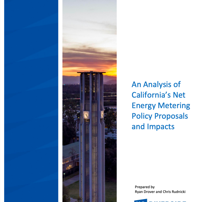An Analysis of Californias Net Energy Metering Policy Proposals and Impacts